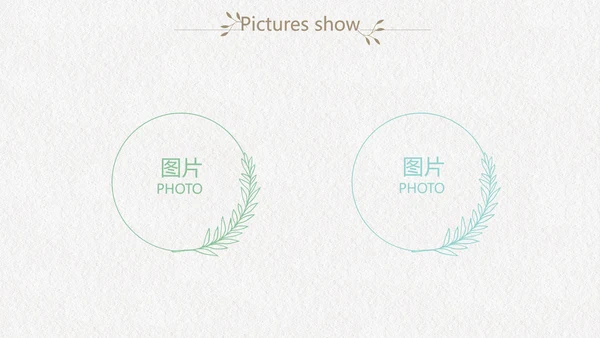 绿色文艺小清新创意极简室内设计动态PPT模板