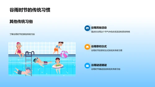 谷雨节气历史课程PPT模板