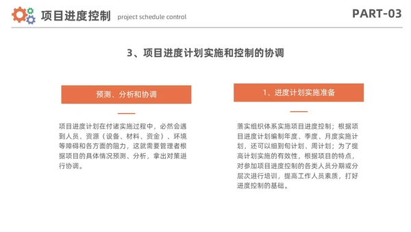 简约风项目进度管理数据分析项目计划控制报告PPT项目管理