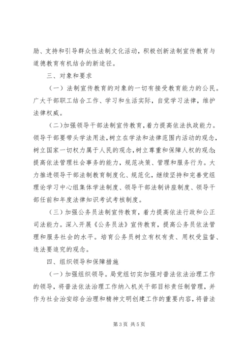 科技和经济信息化局XX年度普法工作计划.docx