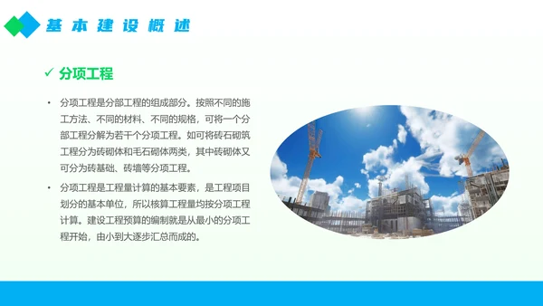 工程部建设工程概预算概述PPT模板