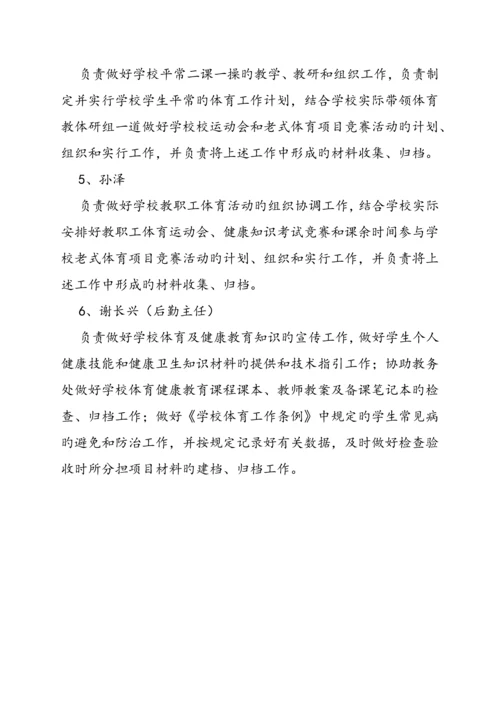 体育工作领导小组及职责.docx