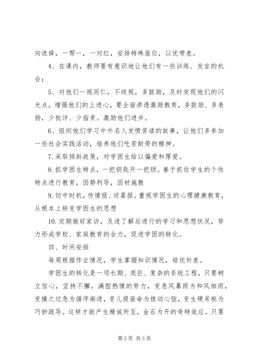 某小学学困生转化计划.docx