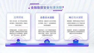 蓝紫色渐变风并列关系页