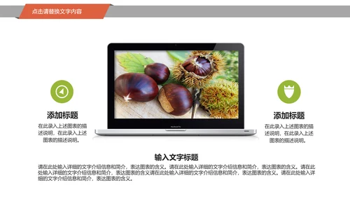 美食坚果板栗宣传动态PPT模板