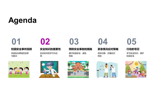 校园安全知识讲座PPT模板
