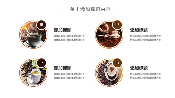 休闲下午茶美味咖啡厅介绍咖啡介绍PPT咖啡豆