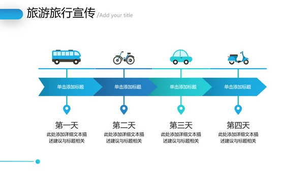 2021年创意欧美风海南三亚旅行计划旅程社旅游宣传PPT模板