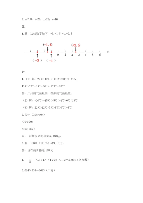 成都外国语学校小升初数学试卷及完整答案【名师系列】.docx