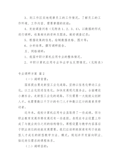 专业调研方案.docx