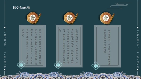 关于筷子的文化传承通用PPT模板