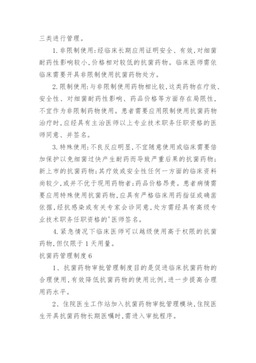 抗菌药管理制度.docx
