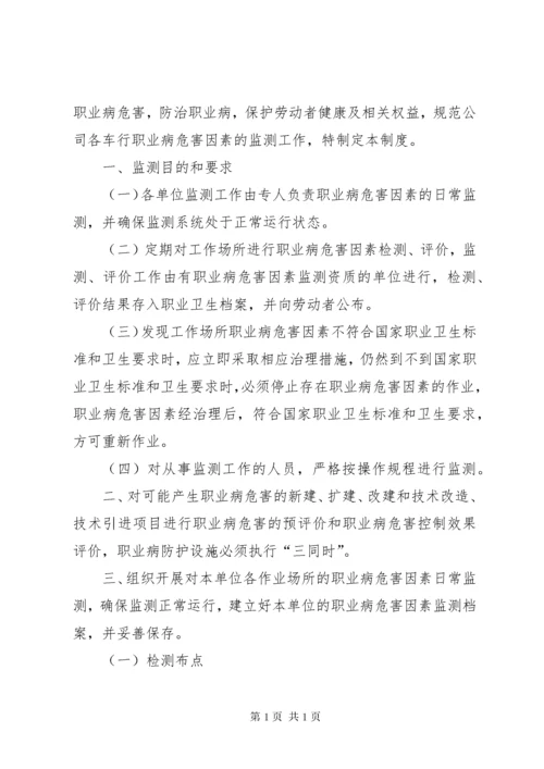 职业病危害监测与评价管理制度.docx