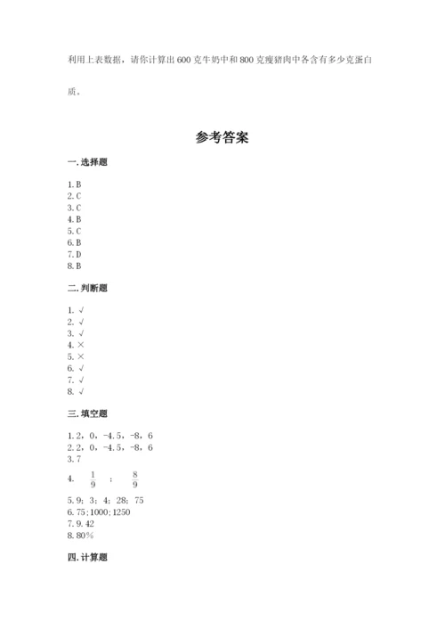 沪教版小学六年级下册数学期末综合素养测试卷【黄金题型】.docx