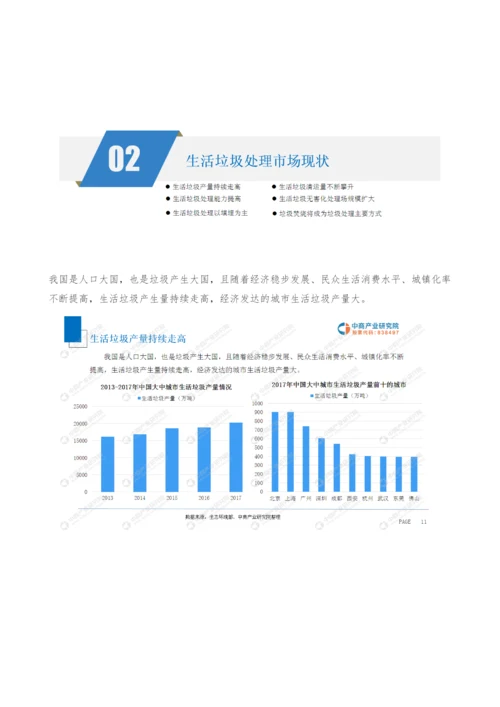 中国生活垃圾处理市场前景研究报告.docx