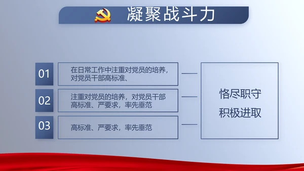 开展蓝色党员学习教育培训动态PPT模板
