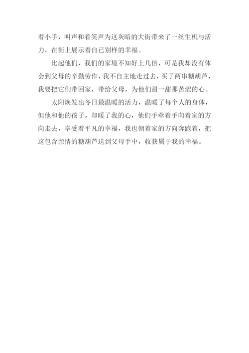 冬日里的幸福作文.docx