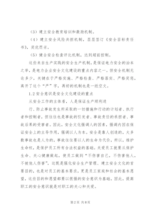 电力企业安全文化建设.docx