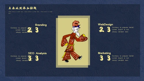 中国传统文化民俗皮影戏通用PPT模板