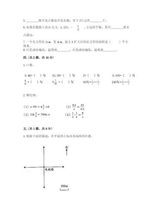 人教版六年级数学下学期期末测试题精品【b卷】.docx