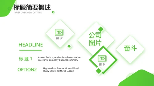 绿色小清新医疗保健品行业动态PPT