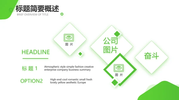 绿色小清新医疗保健品行业动态PPT
