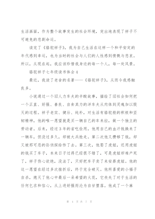 骆驼祥子七年级读书体会2022.docx