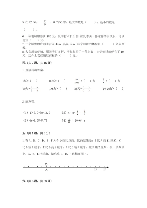 山东省济南市外国语学校小升初数学试卷（典型题）.docx