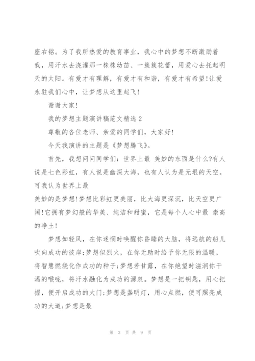 我的梦想主题演讲稿范文.docx