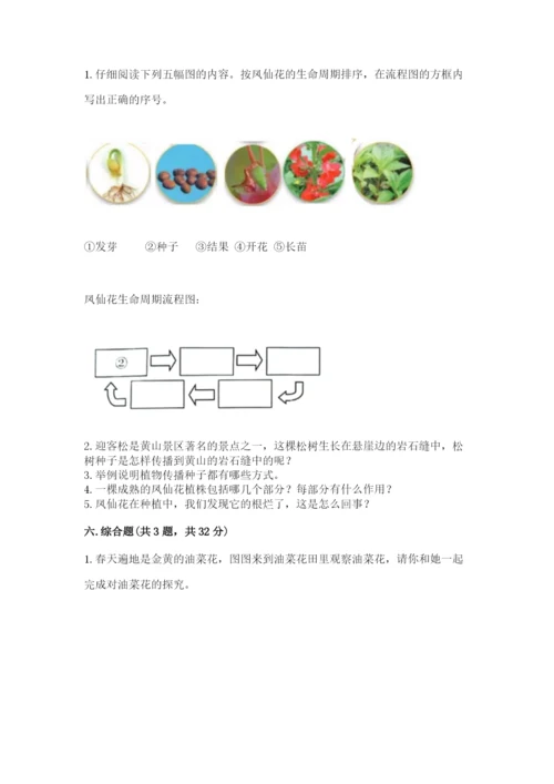 科学四年级下册第一单元植物的生长变化测试卷附完整答案【名师系列】.docx