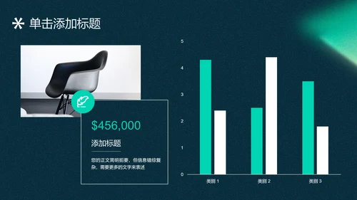 绿色极简风格产品介绍通用PPT演示模板