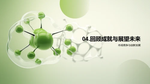 绿色现代生物医疗行业年终总结PPPT模板