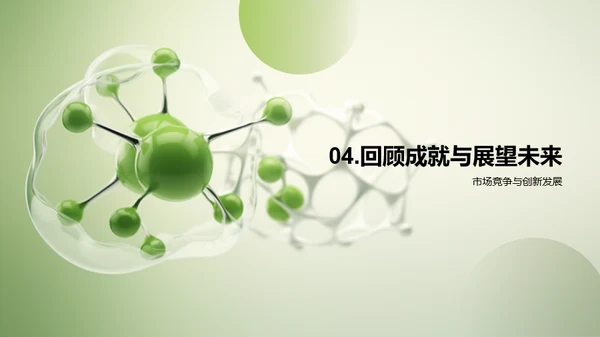 绿色现代生物医疗行业年终总结PPPT模板