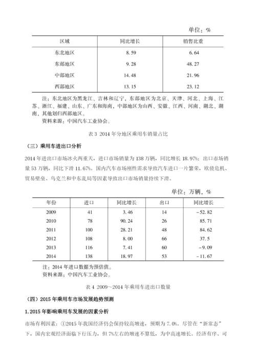 乘用车工业发展报告.docx