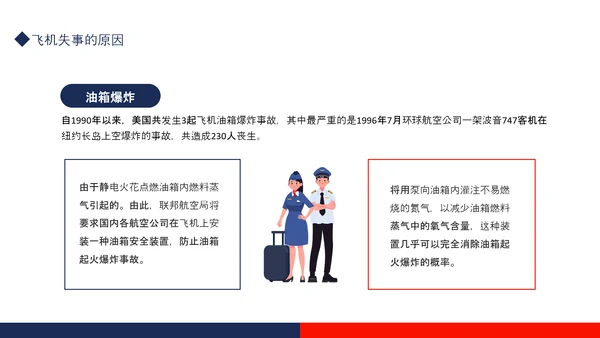 航空事故分析，空难自救的原则PPT模板