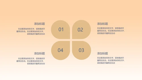 黄色扁平风总结汇报PPT模板