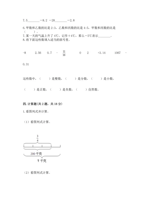 六年级下册数学《期末测试卷》（达标题）.docx
