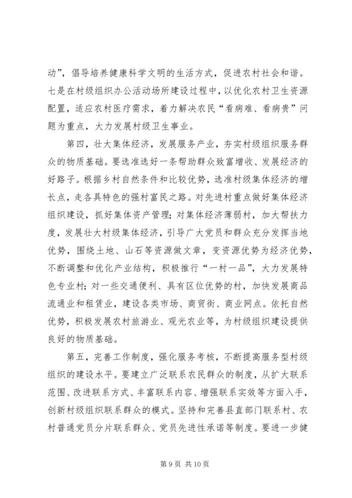 村级党建组织调查与思考.docx