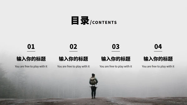 看清前路不惧迷雾个人总结汇报PPT模板