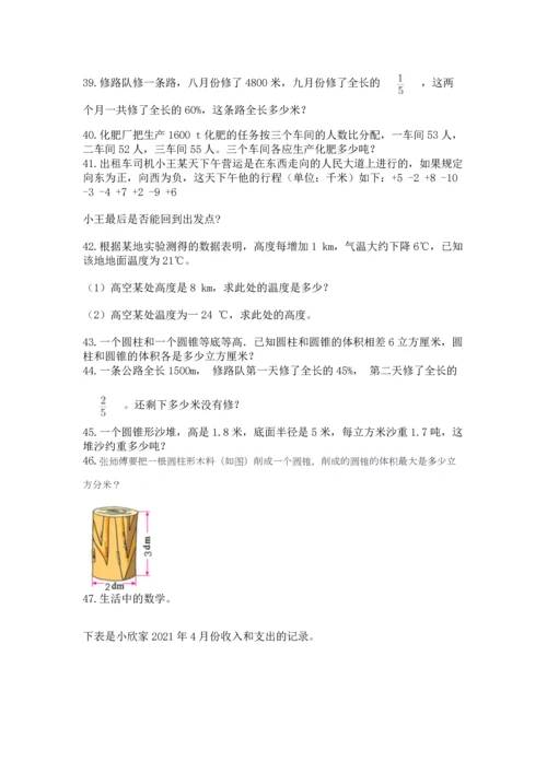 小升初数学应用题50道及答案.docx