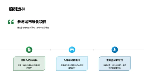 绿化城市，塑造未来