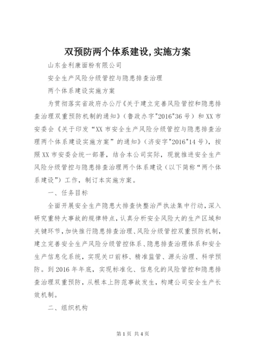 双预防两个体系建设,实施方案.docx