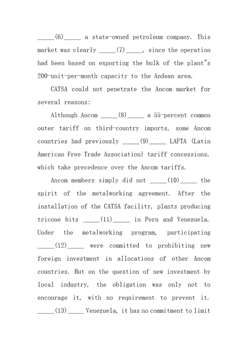 2022年职称英语考试综合类c级完形填空模拟2职称英语完形填空