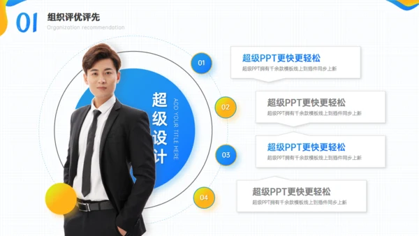 组织评优评先工作汇报通用PPT模板
