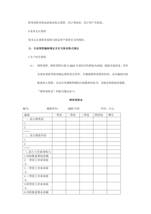 全年预算编制方案.docx