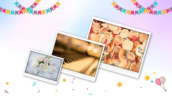 生日会宴寿诞生日快乐百天周岁PPT模板