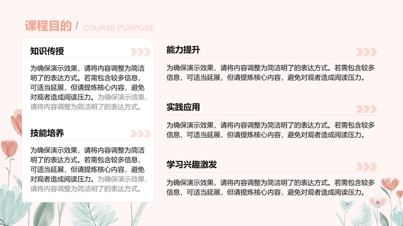 课程目的-通用教学课件