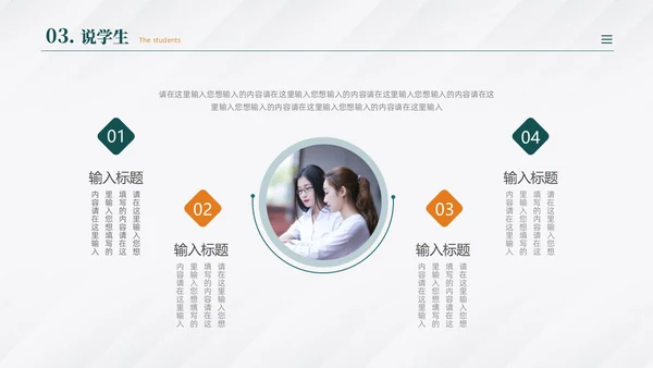 绿色商务风教师说课PPT模板