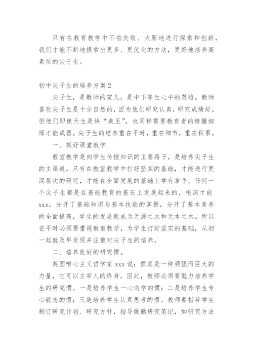 初中尖子生的培养方案.docx