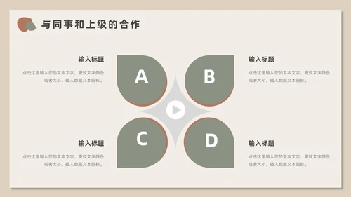 莫兰迪小清新风述职报告PPT模板
